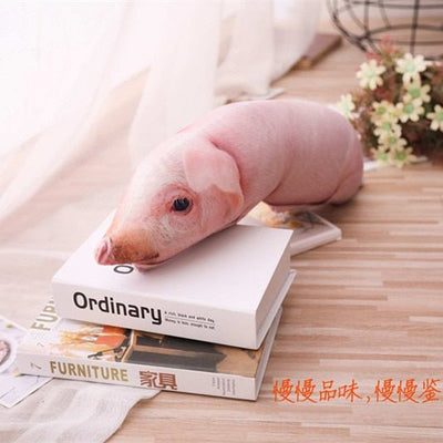 Plushie Jumbo Lifelike Pig, 1.6-3.9 ft | 50-120 cm plush toy – – 1.6 ft (50cm) pink pig – Image 1 | Plushie Produce