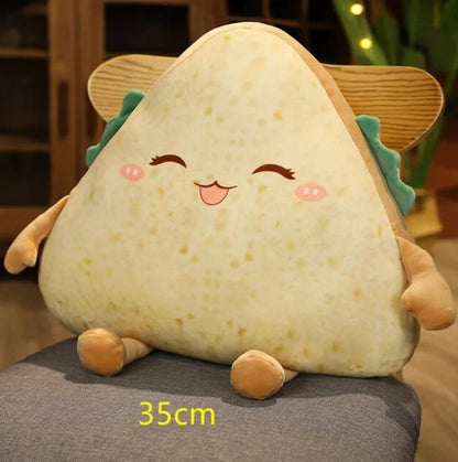 Plushie Kawaii Fetta di Sandwich Plushie: Quattro Stili, 12-18 in | 30-45 centimetri