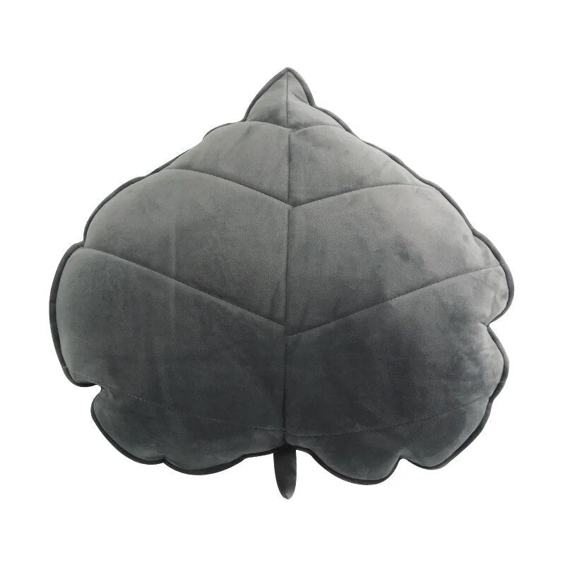 Plushie Large Realistic Leaf Throw Pillow, 11 Colors, 5-20" | 13-50 cm plush toy – – grey – Image 2 | Plushie Produce