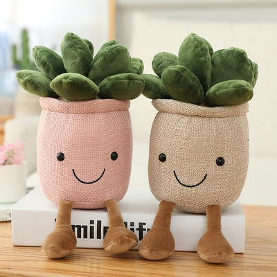 Plushie Potted Cartoon Succulents, 3 Colors, 10" | 25 cm plush toy – – – Image 2 | Plushie Produce