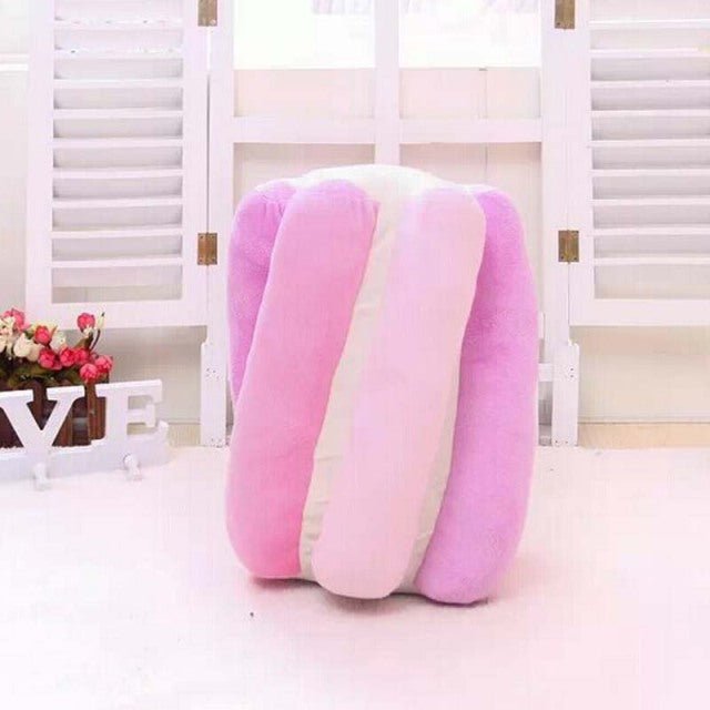 Plushie Rainbow Marshmallow, Two Colors, 14" | 35 cm plush toy – – Pink – Image 4 | Plushie Produce