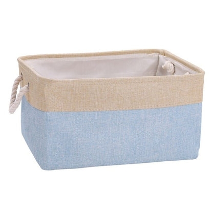 Natural Linen Foldable Plushie Toy Basket - Plush Produce