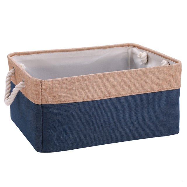 Natural Linen Foldable Plushie Toy Basket - Plush Produce