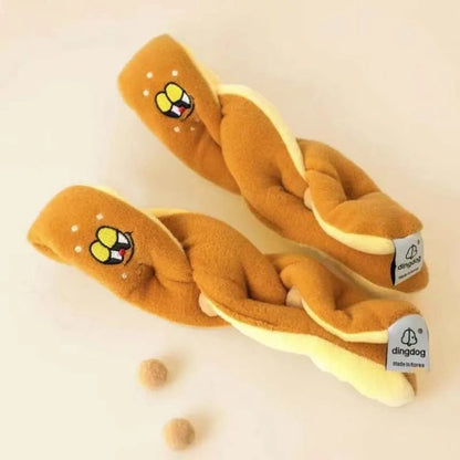 Plushie Pretzel Stick Dog Sniffing Toy, 10" | 25 cm